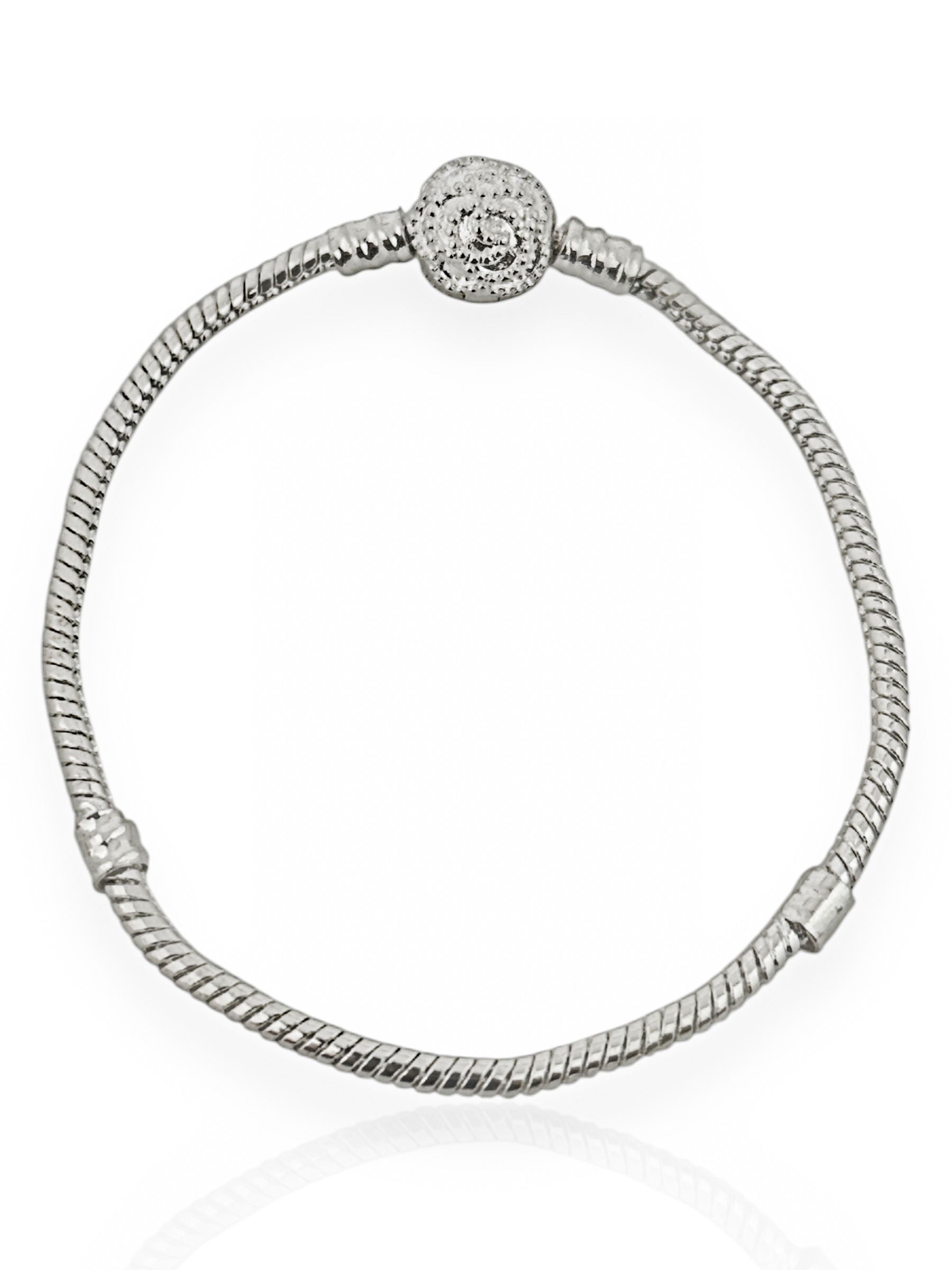 Pulseira Life Folheado a Prata 925 para Berloque e Charm